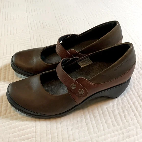 Merrell Veranda Emme J69042 Brown Leather Mary Jane Shoes, Womens 8.5 - Picture 5 of 16